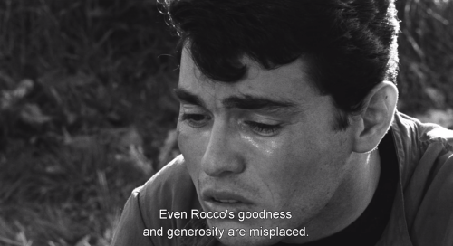 caughtbetweenspaceandtime: Rocco and his Brothers1960Luchino Visconti