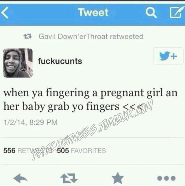 ratchetmess:  I bet he aint even the baby daddy