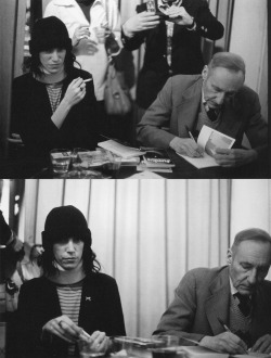 superblackmarket:  Patti Smith and William