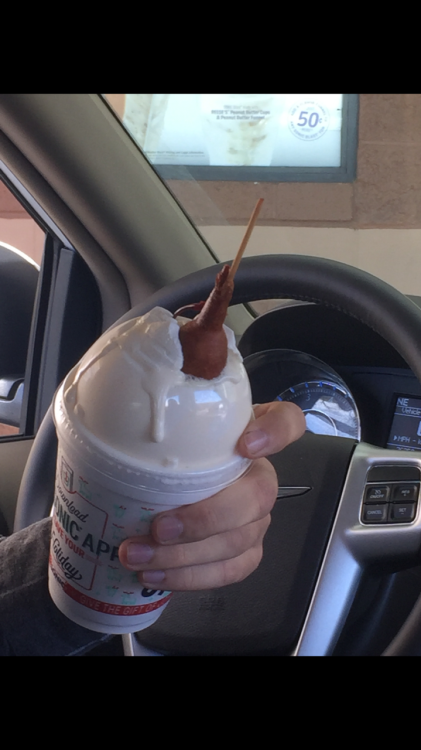 catoverlord:scifirice:My brother discovered that if you order a shake at sonic and ask them to put a