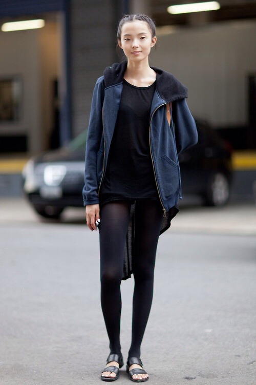 brownskinclub:  Xiao Wen Ju has the best street style 