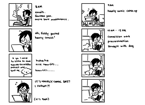 yesterday was hourly comic day!! I finally did it!!!! all the other years i found out too late xD;;