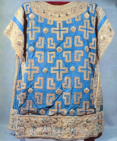 seehagiasophia:Sakkos of Metropolitan Alexei, 1364, #Byzantine fabric