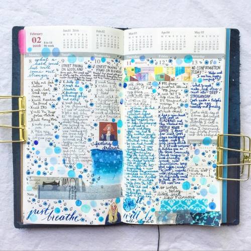 Week 6 in the TN. A little watercolor here and there can hide a multitude of mistakes. #journal #hob