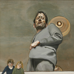 fuckyeahannecarson:  – Lucian Freud, Reflection with Two Children (Self-Portrait), 1956