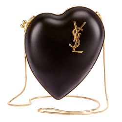 poutypetulant:Saint Laurent, Love Leather Box Clutch Bag