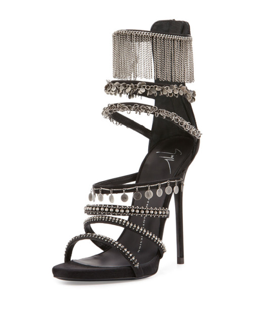 Giuseppi Zanotti Chain Embellished Strappy Sandal