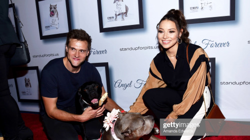 Hartley Sawyer and Jessica Parker Kennedy at Stand-Up For Pits on November 3rd 2019