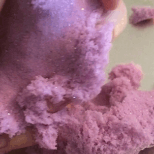 funshine1999: 🍇 Glittery purple kinetic sand! 🍇 