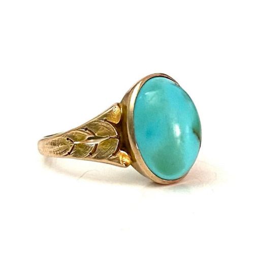 Art Nouveau Turquoise Ring