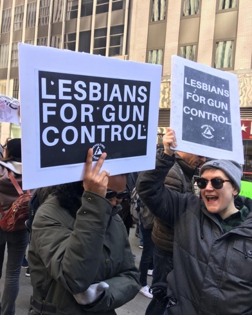 diabeticlesbian:Revolting Lesbians @ March For Our Lives, U.S.A, 2018