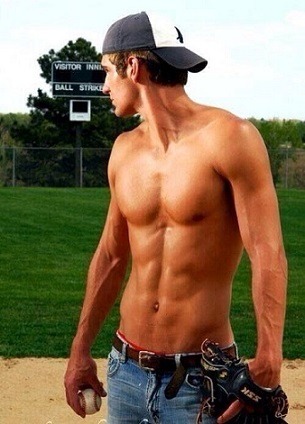 See more hot college jocks here! Hot shirtless baseball muscle jocks!