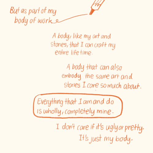 reimenaashelyee: BODY OF WORK - a short autobio comic about being so ambivalent about your body that