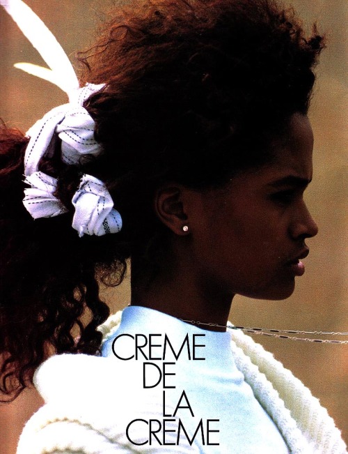 driflloon:creme de la creme: karen alexander for elle us mar. 1988