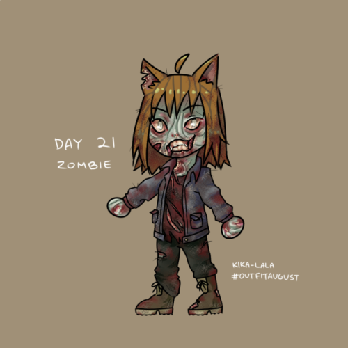 #outfitaugust Days 20+21 - Change base/Zombie Didn’t feel like changing the base so I spent yesterda