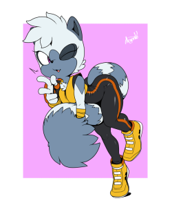 edgeargento: Not my first time drawing Tangle, but first time that’s not a sketch. There’s 5 more pictures of her I’ll be posting over the week. A-and… Is that a c-condom suit I see?? ;) 