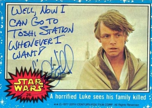 nkp1981: Mark Hamill’s autographs are hilarious Part 2 of the autographes: bit.ly/3CFi