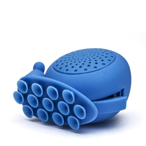 mymodernmetselects:Charming Snail Doubles as Water-Resistant Speaker for Your ShowerMost people woul