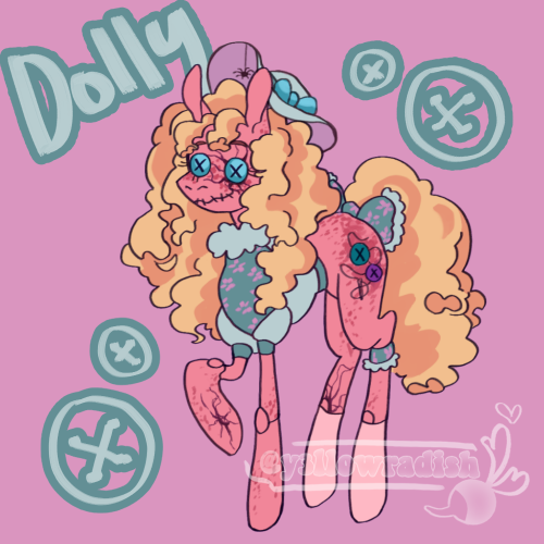 Selling this doll-themed pony for USD only for $17! •DM me to buy!•Changes to the design after payme