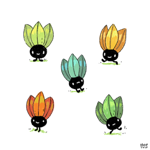 sketchinthoughts:oddish!also wanted to ask if anyone would be interested in an art/shiny hunting str