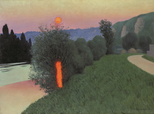 birdsong217: Félix Vallotton (1865-1925) Evening in Andelys, 1924. Oil on canvas. 