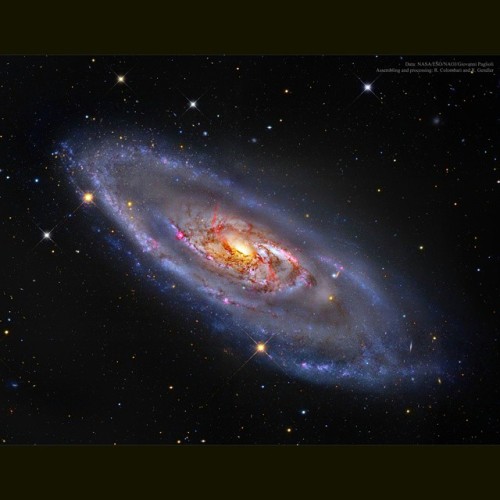 Porn photo M106 A Spiral Galaxy with a Strange Center