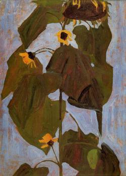 egonschiele-art:    Sunflower, 1908 Egon Schiele   