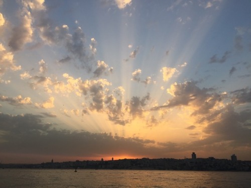 How beautiful sunset in Istanbul!