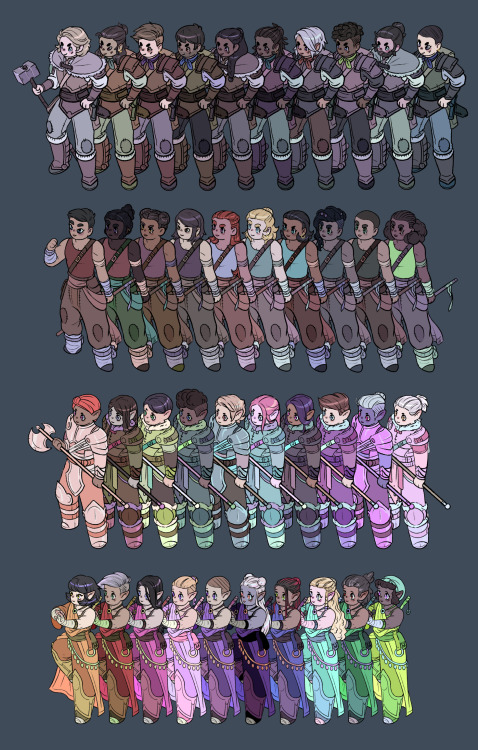 SO EXCITED to finally share this massive project - My first set of isometric hero tokens for virtual