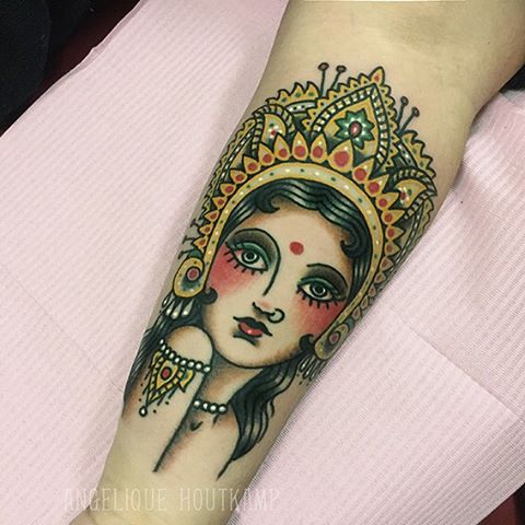 ANGELIQUE HOUTKAMP, tattoo artist in amsterdam — Durga on Deepa. Thanks! @angeliquehoutkamp