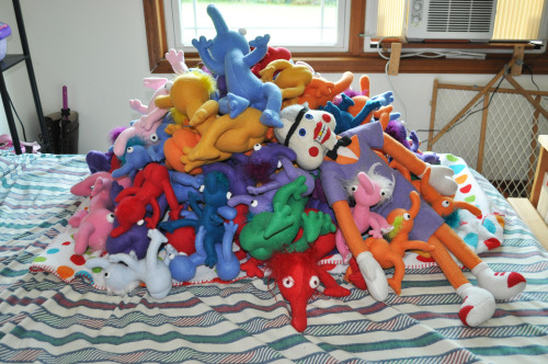 theinsufferablefan:kiratsukai:I did it.63 smuppets, all hand-sewn.  252 hours of my life I can never