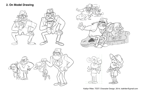 kritterart: So a couple months ago I tested for character design and boarding for Gravity Falls&hell