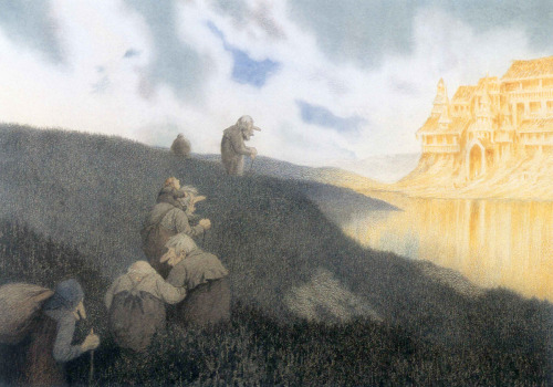 theodor-kittelsen:Soria Moria Slott, 1911, Theodor Severin Kittelsen