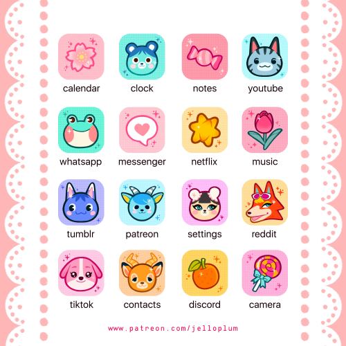 animal crossing café | phone icon set + bonus wallpaper!available on mt $5 patreon tier: ✧ www.patre