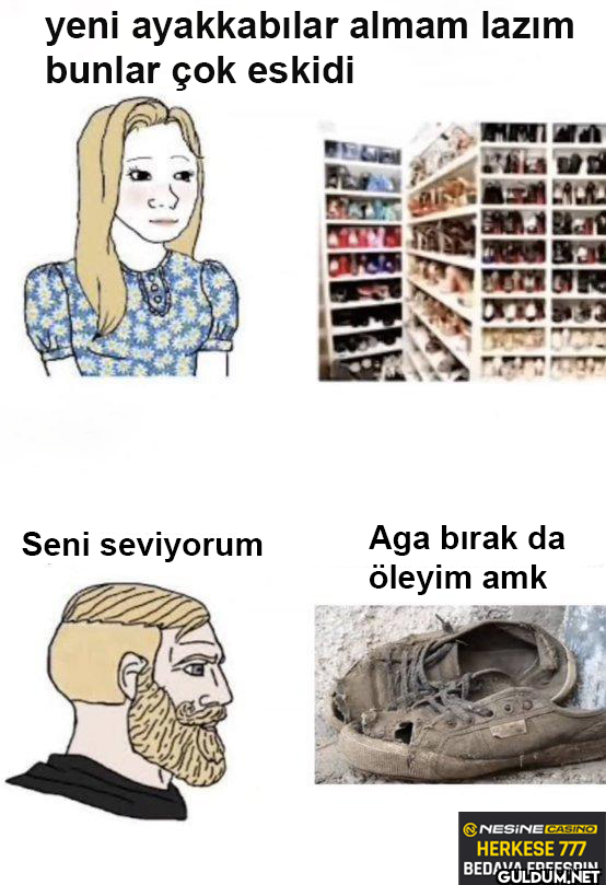 yeni ayakkabılar almam...