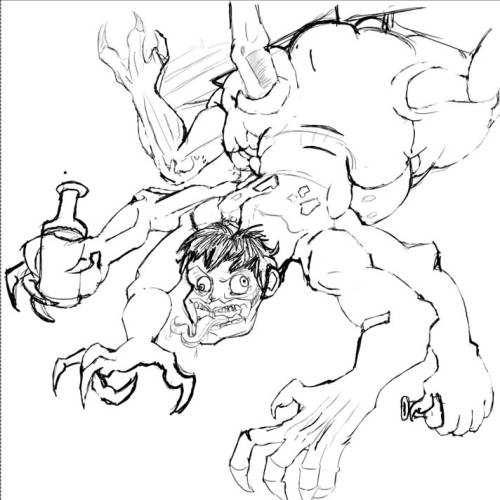 Redo Of Ceiling Boss. This Time, I Did Him In Krita!