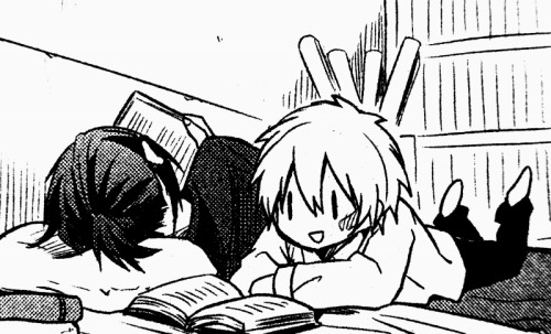 from-a-distant-end:  from-a-distant-end: "Nezumi really likes Shion's hair, doesn't he?"  --Kino Hinoki, NO.6 Vol. 5 