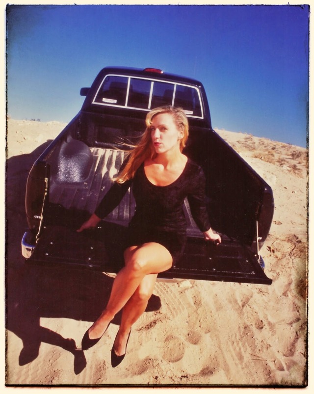 Model JoAnn Bush stuck in the Desert! haha :) 
For more Photos and Updates visit  :)