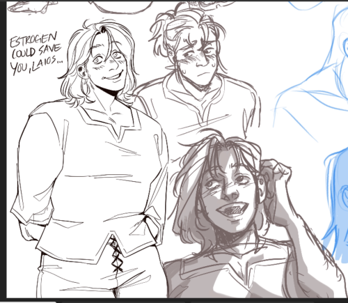 Assorted Transfem Laios Dunmeshi Drawings,,,, Her Any Pronouns Agenderism Is Real And Canonical To Me