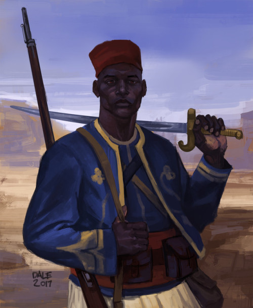 Early 20th Century French Algerian Tirailleur by Cassy Dale