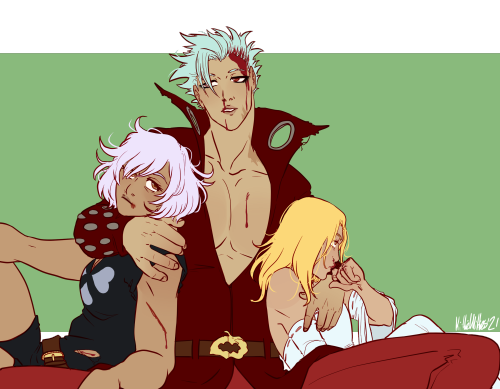 Team Impromptu Golf Course Targets

I Cannot stress how much I love this cast’s love for Each Other, it’s So excellent #Ban#Jericho#Elaine#7DS #Seven Deadly Sins  #Nanatsu no Taizai #draws#digital#fanart#blood #this cast makes me SOB  #they care SO much for each other