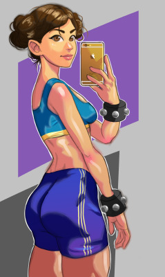 studio-gt:  Chun Li fanart done in early