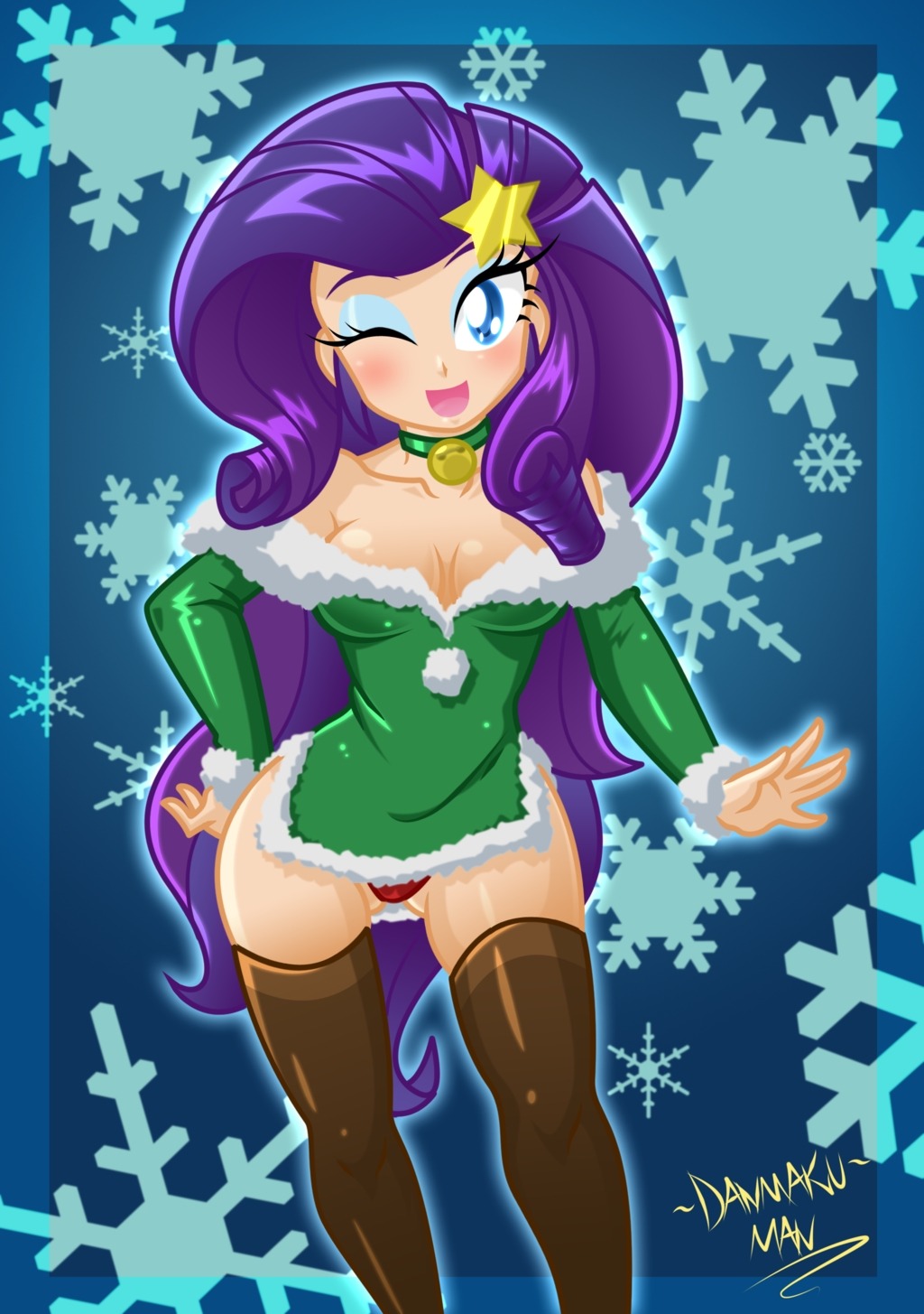 fandoms-females:  25 Days Of Picmas - Make It a Holly Jolly ( a_christmas_present_for_you__by_danmakuman