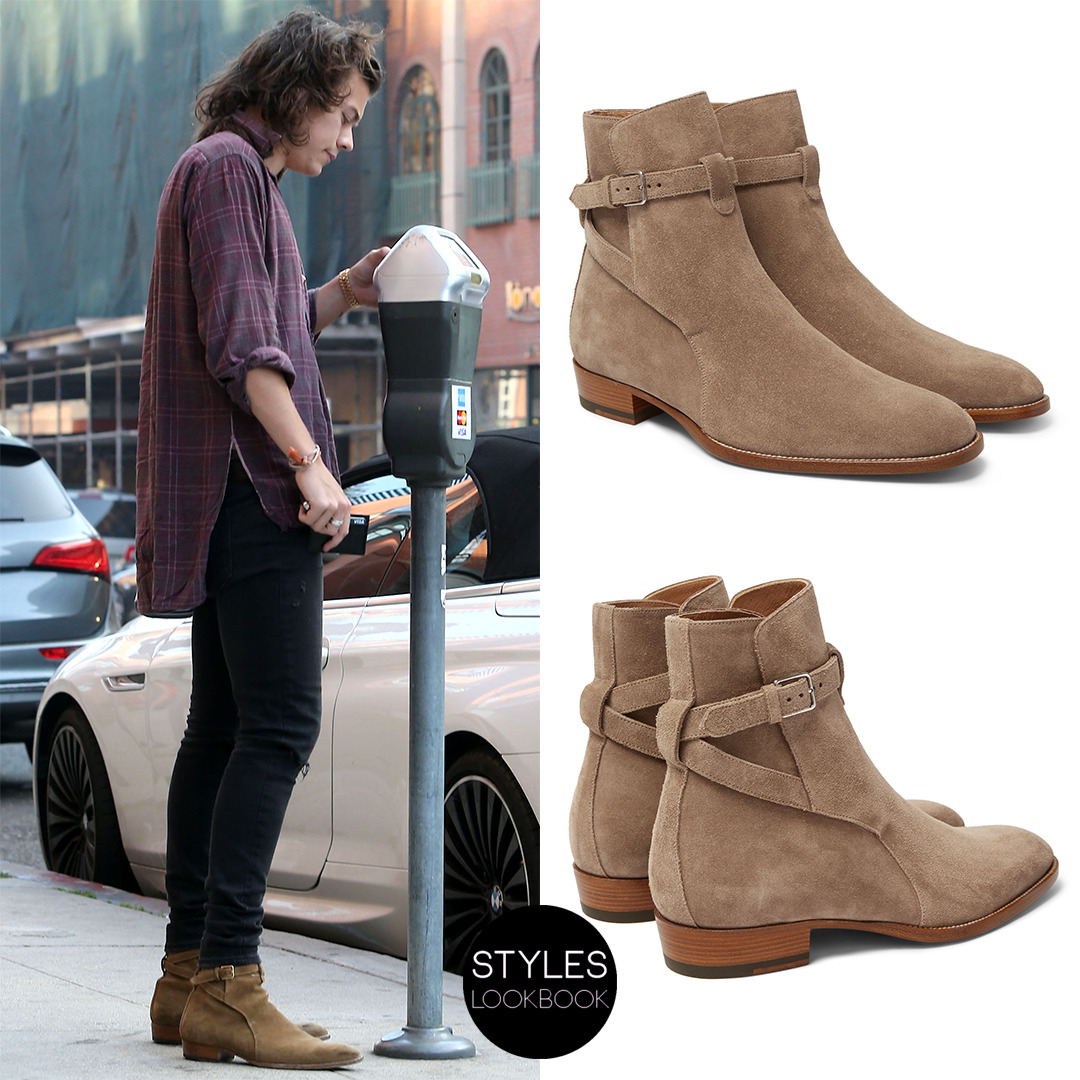 harry styles ysl boots