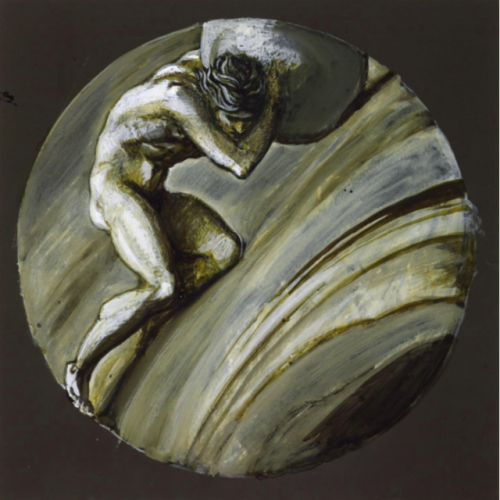 Sisyphus, Edward Burne-Jones, ca. 1870