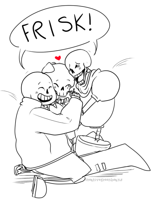 Porn photo creativegreenbeans:  Head canon where Frisk