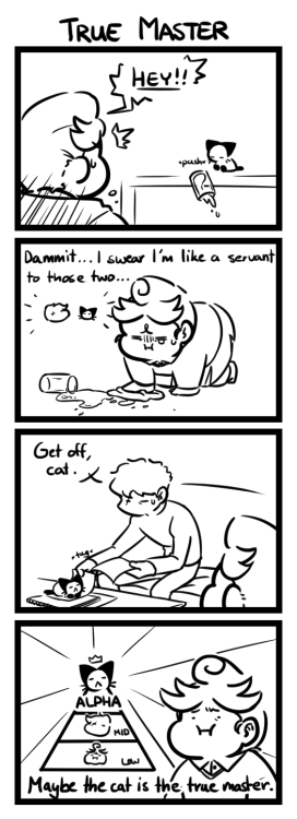 A bitchy kitten and servant #1 & #2.Some random little comics for @junkpilestuff ‘s “In A Pickle