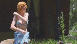 roarin-monkey:  JanetReal redhead with big pink tits and a hairy red bush. 