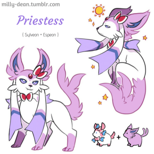 milly-dean: ~~ Sylveon Hybrids V2 ~~ This is a project I had meant to do a long time ago, at the time I didn’t feel that my art style was right for it though. Also, story time! The reason that vaporeon has two variations is because I couldn’t decide