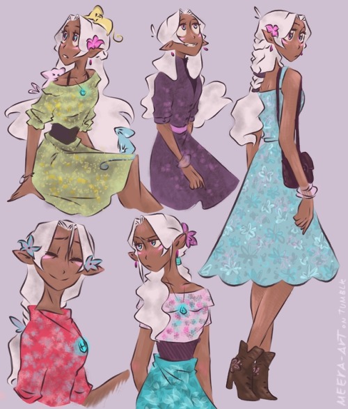 meera-art:Allura with some flowerish dress<3